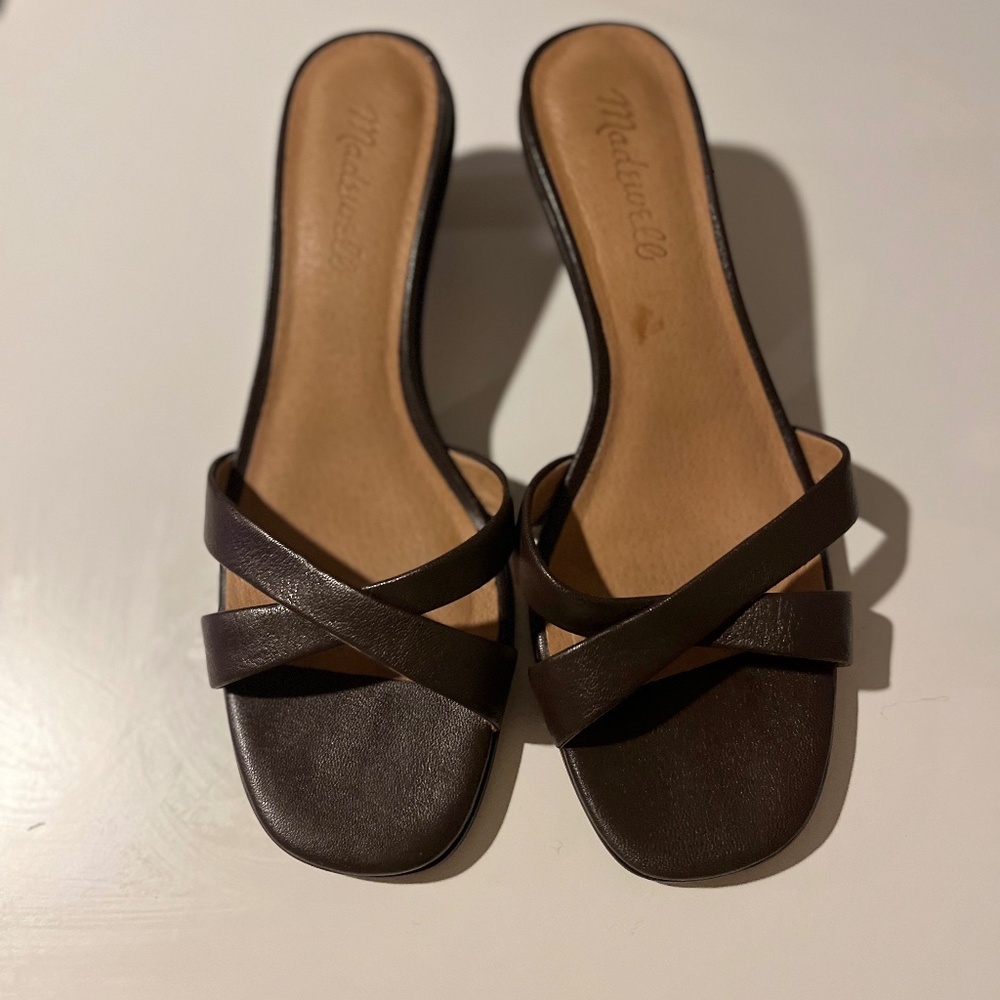 SOLD Madewell Rachelle Kitten-Heel Sandal